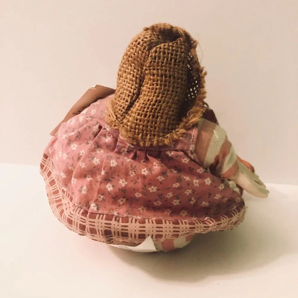 Vintage Russ Berrie Country Folks Duck Kathleen  Kelly Ceramic Bean Bag Duck - Picture 7 of 14